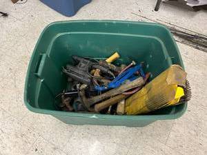 lot 125 image: Tote of Tools, Welding Rods
