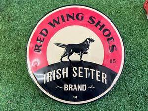 lot 126 image: Red Wing Shoes Sign