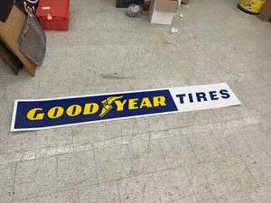 lot 139 image: Goodyear Tires Metal Sign 8 Long