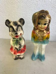lot 153 image: Chalkware Figures