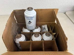 lot 159 image: 6 Cans Enviro-Safe Refrigerant