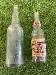 lot 165 image: Schmidt Beer Glass Bottles