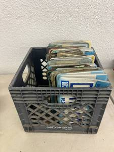 lot 167 image: Cass-Clay Tote of License Plates