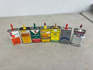 lot 185 image: Small Oil Cans