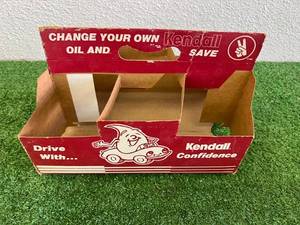 lot 217 image: Kendall Oil Original 6 Pack Carton Cardboard