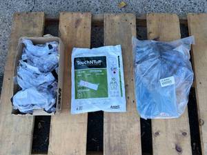 lot 15 image: Safety glasses, safety latex free gloves(splash resistant), face shield