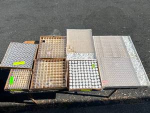 lot 21 image: Assorted Pallet Lot-Plastic and glass vials, some have caps, some dont