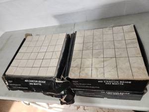 4 boxes cancun beige 2x2 mosiac tile