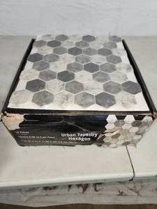 Urban tapestry hexagon mosiac tile