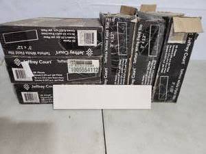 6 boxes taffeta white 3x12 tile