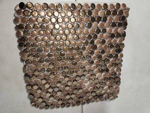 10 sheets copper color penny rounds