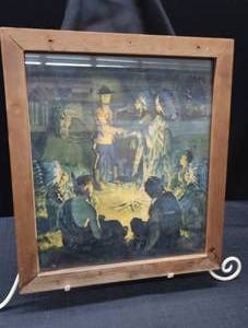 lot 45 image: VINTAGE ART WORK LITHOGRAPH