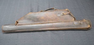 lot 46 image: RARE ANTIQUE RIFLESHOTGUN SADDLE TAKEDOWN SCABBARD