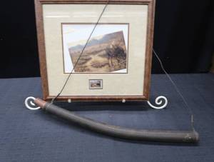 lot 94 image: BUGLE CALL  MOOSE PRINT AND STAMP