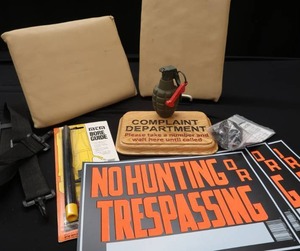lot 135 image: GUN LOCK, BORE GUIDE, CUSHIONS AND MORE