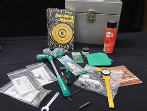 lot 184 image: FILING BOX FILLED WITH RELOAD  ITEMS SEE DETAILS BELOW