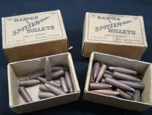 lot 208 image: VINTAGEBARNES SPITZER BULLETS