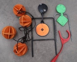 lot 211 image: A LOT OF SHOOTING FUNHEAVY RUBBER DANCING BALLS AND MORE