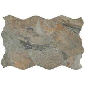 lot 39 image: 14 box lot  42.84 sq feet Neptune Gold 17.63 in. x 26.13 in. Matte Porcelain Floor and Wall Tile