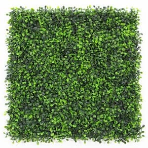 lot 77 image: lot of two--40 in. x 120 in. Artificial Light Green Boxwood Roll Panels UV Protected for Outdoor Use (Set of 2-Roll)