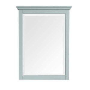 lot 98 image: Fallworth 24 in. W x 32 in. H Rectangular Wood Framed Wall Bathroom Vanity Mirror in Light Green