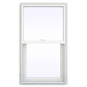 lot 155 image: 23.5 in. x 47.5 in. V-2500 Series White Vinyl Single Hung Window with Fiberglass Mesh Screen
