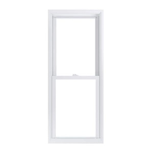 lot 169 image: lot of 5--American Craftsman 23.75 in. x 57.25 in. 70 Pro Series White Double Hung Low-E Argon Glass Vinyl Replacement Window, Screen Incl