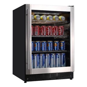lot 179 image: Vissani 23.4 in. 50 Bottle, 154 Can, Wine and Beverage Cooler with Stainless Steel Door