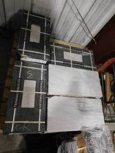 lot 15 image: (16) Gray 12 x 24 Pallet Lot of Tile 256 S.F
