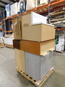 lot 28 image: Assorted lot of Kitchen Cabinets.