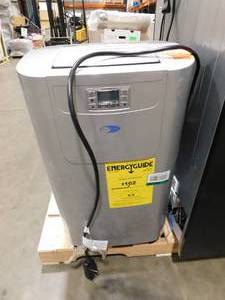 lot 61 image: 7,000 BTU (12,000 BTU ASHRAE) Portable Air Conditioner Cools 400 Sq. Ft. with Dehumidifier, Remote, and Filter in Gray