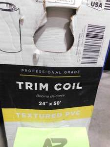 lot 126 image: Spectra Pro Select 24 in. x 50 ft. Bright White Aluminum Trim Coil