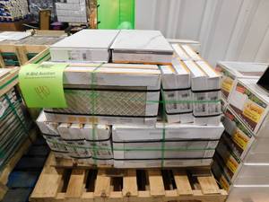 lot 140 image: Carrara Matte Rectified 12 in. x 24 in. Porcelain Floor and Wall Tile 30 case lot399 sq ft