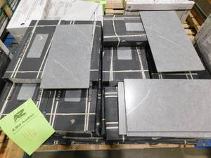 lot 146 image: Exeter 12 in. x 24 in. Matte Porcelain Stone Look Floor and Wall Tile 36 case lot 504 sq ft