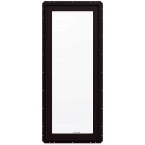 lot 172 image: lot of 4--36 in. x 60 in. W-5500 Right-Hand Casement Wood Clad Window in black