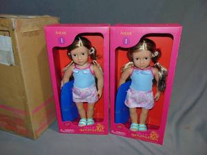 2 Pack Our Generation Ivana with Bodyboard 18 Beach Doll