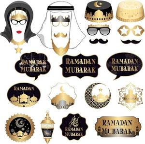 8 Pack Ramadan Decorations,Ramadan Photo Booth Props