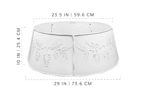 2 Pack  29 Large Rustic White Tree Collar