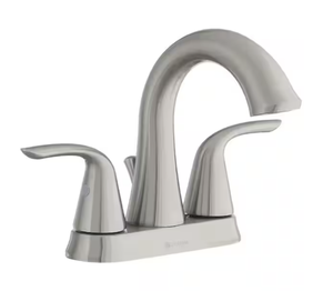 4 n. Centerset 2 Bathroom Faucet in Brushed Nickel
