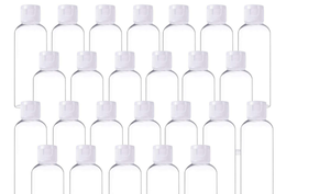 96 Pack 2 oz Bottles Travel Containers with Flip Cap