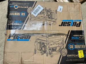 lot 23 image: Pulsar 6580W Gasoline and Propane Powered Generator