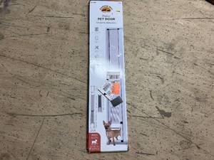 lot 33 image: Hakuna Pets Patio Pet Door - Silver