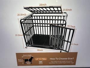 lot 39 image: Holiwei 38 Heavy Duty Dog Crate
