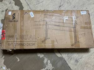 lot 56 image: Stand Steady Manual Sit-Stand Desk