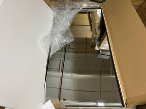 lot 61 image: Black Square StandingHangable Mirror