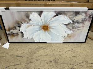 lot 66 image: Canvas Flower Painting