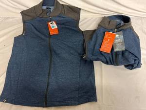 lot 87 image: 2 Storm Creek Twill Fleece Vests - M