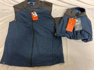lot 89 image: 2 Storm Creek Twill Fleece Vests - M