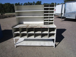 lot 6 image: Steel Workbench 32x72x75