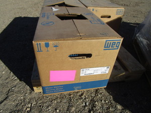lot 81 image: WEG 10hp Motor (see pictures for specs)